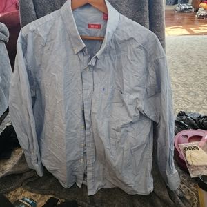 Mens button down dress shirt.  XL Blue